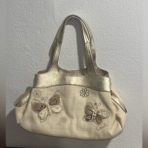 Coach Lexi Straw Butterfly Satchel